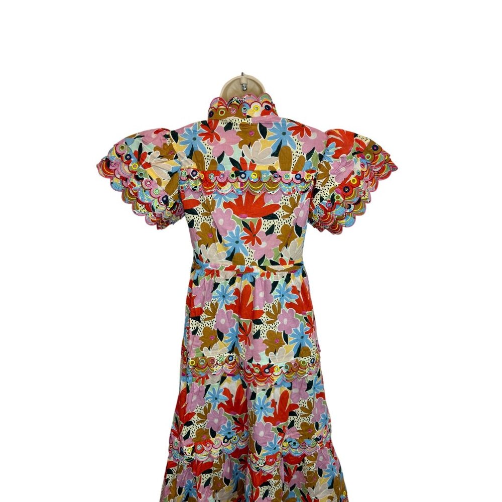 CeliaB Freya Dress Pink Floral Midi Maxi Dress Kentucky Derby NWT - Size XS - Picture 8 of 11